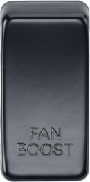 Knightsbridge MLA GDBOOSTMB Switch cover marked "FAN BOOST" - Matt Black