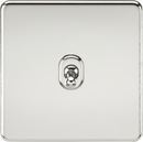 Knightsbridge MLA SF12TOGPC Screwless 10AX 1G Intermediate Toggle Switch - Polished Chrome