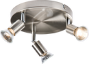 Knightsbridge MLA NSPGU3BC 230V GU10 Triple Spotlight - Brushed Chrome