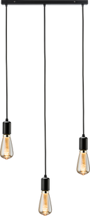 Knightsbridge MLA CALCO3BMB CALLA - 230V E27 Contemporary 3 Light Bar Pendant - Matt Black
