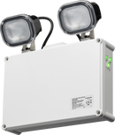 Knightsbridge MLA EMTWINST 230V IP65 2 x 3W LED Twin Emergency Spotlight - Self Test
