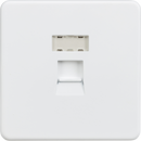 Knightsbridge MLA SFRJ45MW Screwless RJ45 network outlet - Matt white