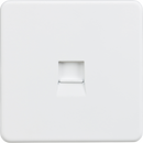 Knightsbridge MLA SF7400MW Screwless Telephone Extension Socket - Matt White