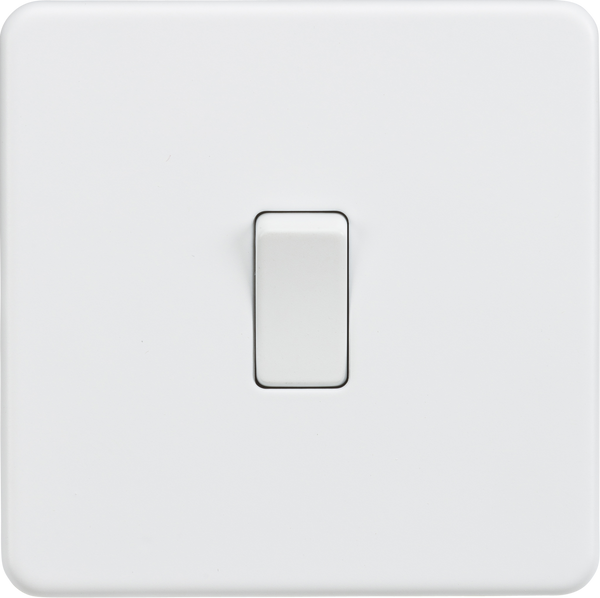 Knightsbridge MLA SF8341MW Screwless 20A 1G DP Switch - Matt White