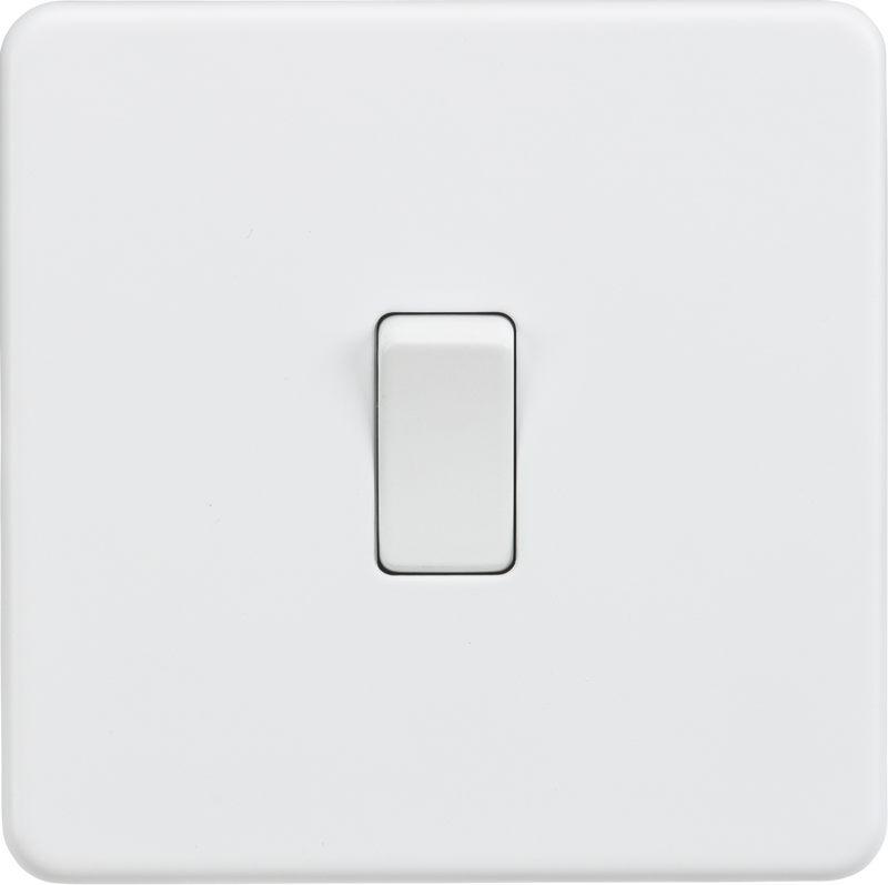 Knightsbridge MLA SF8341MW Screwless 20A 1G DP Switch - Matt White