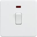 Knightsbridge MLA SF8341NMW Screwless 20A 1G DP Switch with Neon - Matt White