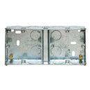 Appleby SB636 Dual (Single x 2) 35mm Deep Flush Metal Back Box