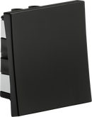 Knightsbridge MLA NET2WBK 20AX 1G 2-way modular wide rocker switch (50x50mm) - Black