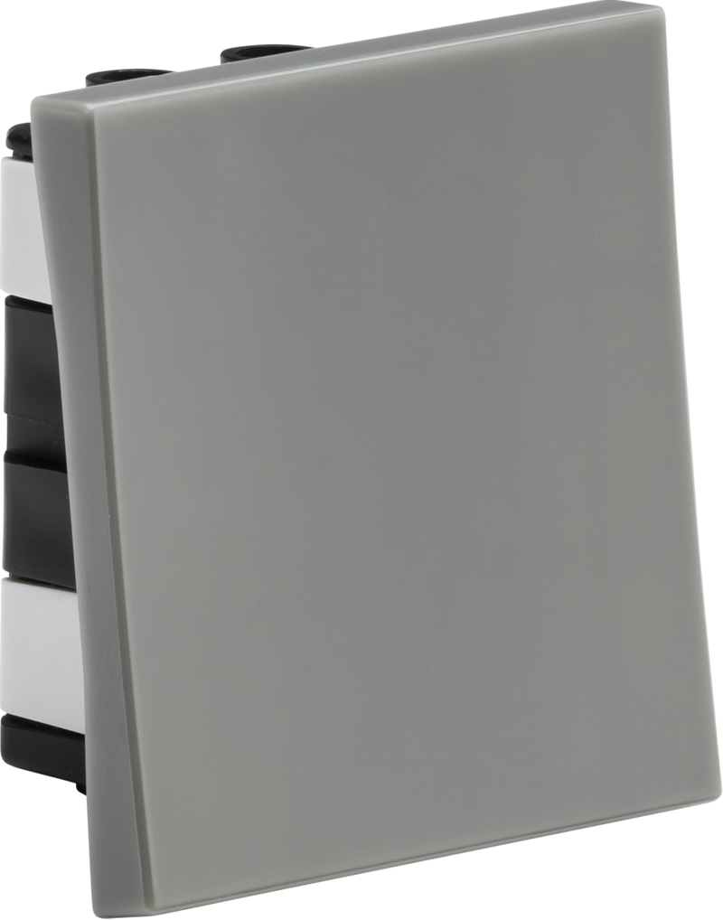Knightsbridge MLA NET2WGY 20AX 1G 2-way modular wide rocker switch (50x50mm) - Grey