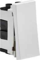 Knightsbridge MLA NET12WH 20AX 1G intermediate modular switch (25x50mm) - White