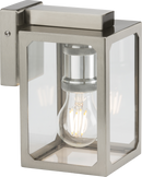 Knightsbridge MLA LANTSS 230V IP23 E27 Wall Lantern - Brushed Chrome