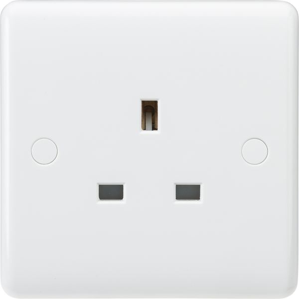 Knightsbridge MLA CU7000U Curved Edge 13A 1G Unswitched Socket