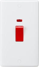 Knightsbridge MLA CU8332N Curved Edge 45A DP Switch with Neon (large)