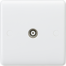 Knightsbridge MLA CU0100 Curved Edge Coax TV Outlet (non-isolated)