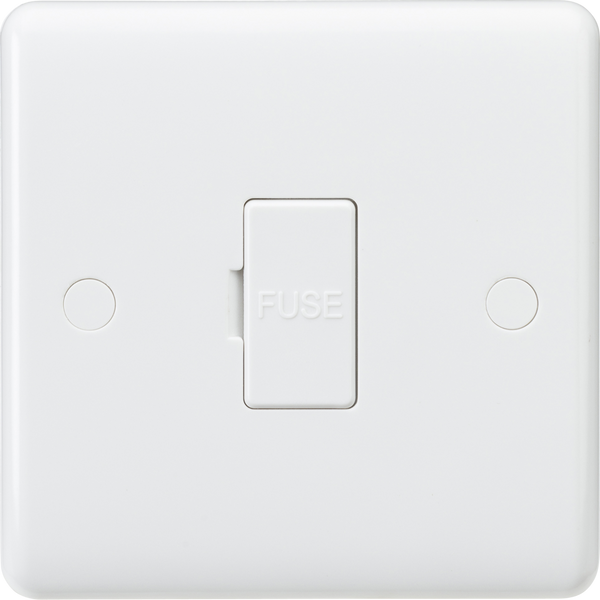 Knightsbridge MLA CU6000-3A Curved Edge 13A Fused Spur Unit with 3A Fuse Fitted