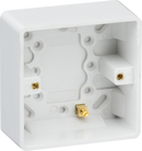 Knightsbridge MLA CU1700 Curved Edge Single 35mm Pattress Box with Earth Terminal