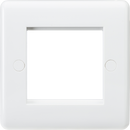 Knightsbridge MLA CU2G Curved Edge 2G Modular Faceplate