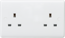 Knightsbridge MLA CU9000U Curved Edge 13A 2G Unswitched Socket