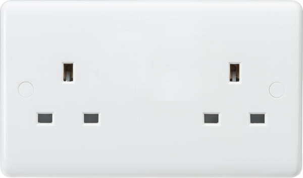 Knightsbridge MLA CU9000U Curved Edge 13A 2G Unswitched Socket