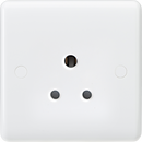 Knightsbridge MLA CU5U Curved Edge 5A Unswitched Round Pin Socket