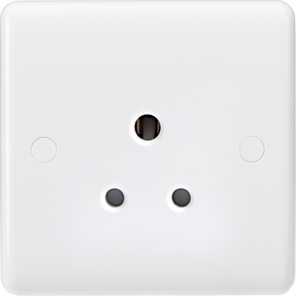 Knightsbridge MLA CU5U Curved Edge 5A Unswitched Round Pin Socket