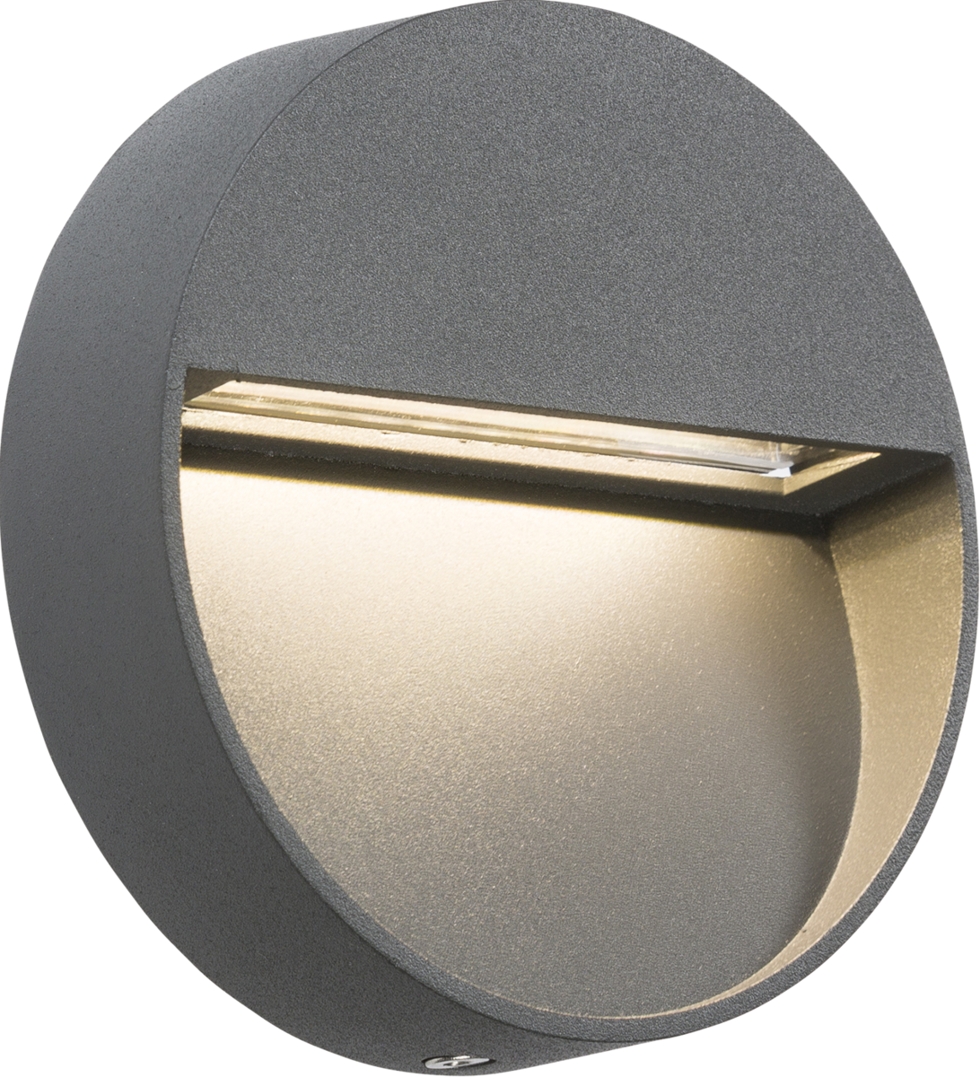 Knightsbridge MLA LWR2G 230V IP44 3W LED Round Wall/Guide Light - Grey