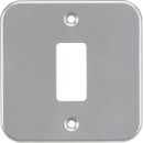 Knightsbridge MLA GDFP001M Metalclad 1G grid faceplate