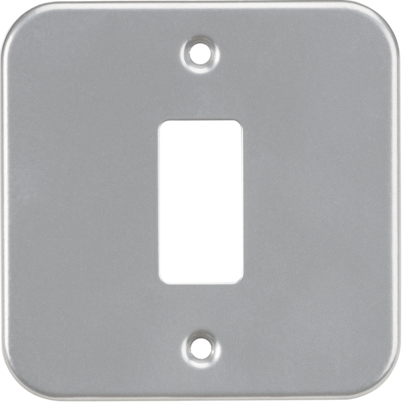 Knightsbridge MLA GDFP001M Metalclad 1G grid faceplate