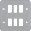 Knightsbridge MLA GDFP006M Metalclad 6G grid faceplate