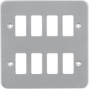 Knightsbridge MLA GDFP008M Metalclad 8G grid faceplate