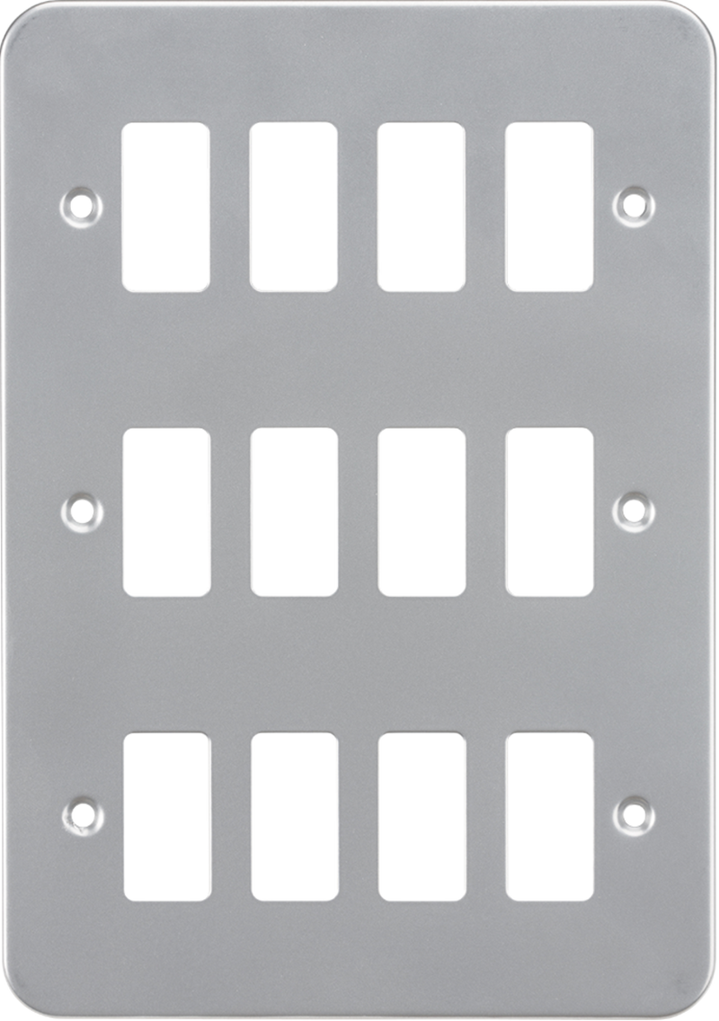 Knightsbridge MLA GDFP0012M Metalclad 12G grid faceplate