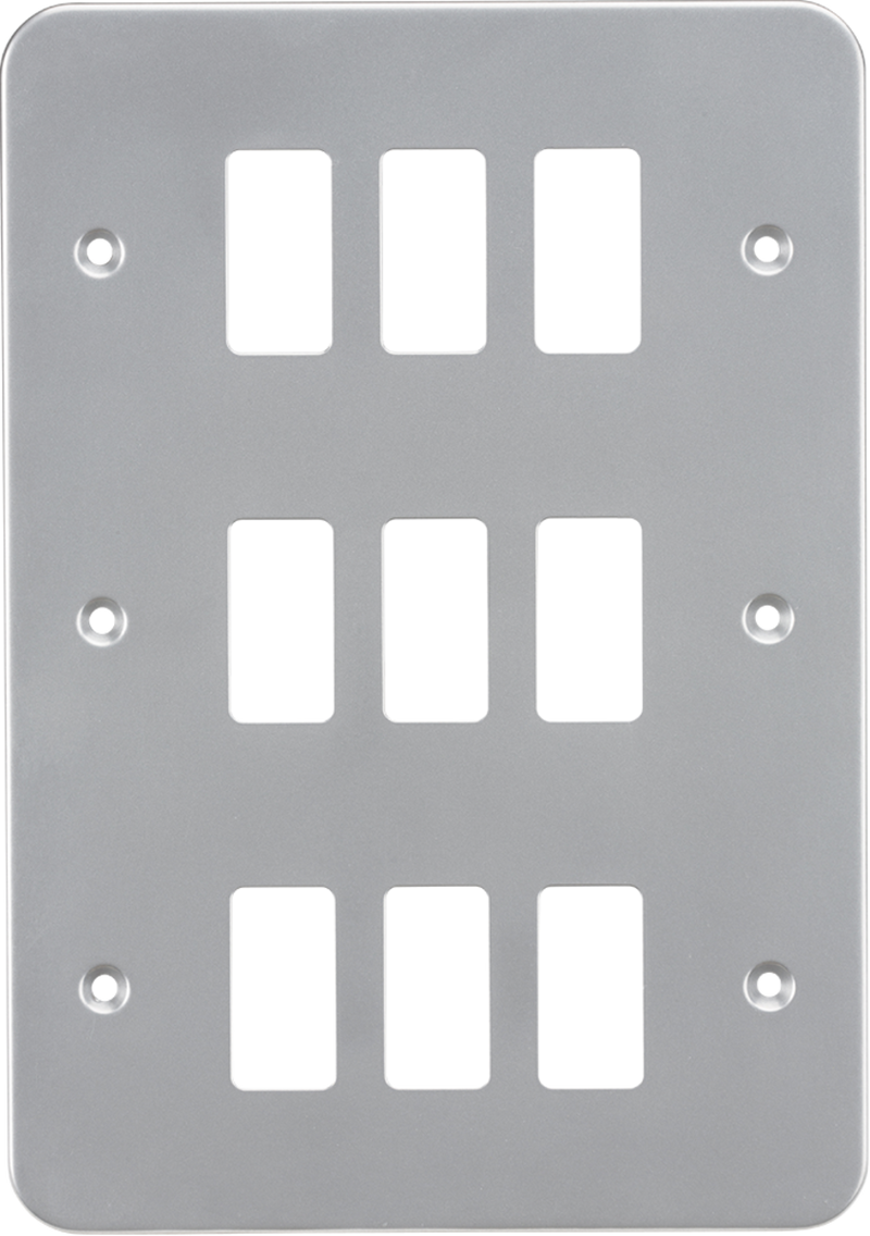 Knightsbridge MLA GDFP009M Metalclad 9G grid faceplate