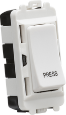 Knightsbridge MLA GDM006U 20AX 2 way retractive SP module (marked PRESS) - white