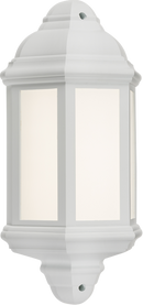 Knightsbridge MLA LANT3W 230V IP54 LED Half Wall Lantern - White
