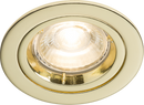 Knightsbridge MLA RD1B IP20 230V GU10 Brass Recessed Fixed Twist & Lock Downlight