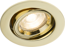 Knightsbridge MLA RD2B IP20 230V GU10 Brass Recessed Tilt Twist & Lock Downlight