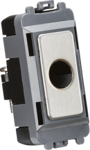 Knightsbridge MLA GDM012BC Flex outlet module (up to 10mm) - brushed chrome