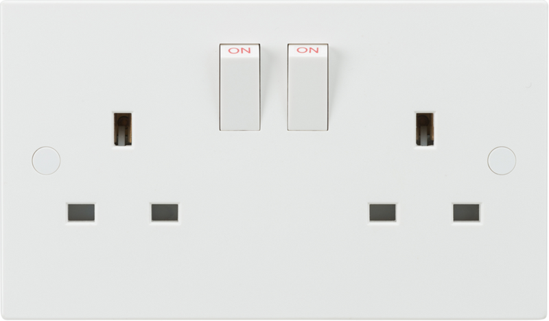 Knightsbridge MLA SN9000S 13A 2G SP Switched Socket with twin earths