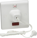 Knightsbridge MLA SN8310N 45A DP Pull Cord Switch with Neon  and mechanical On/Off