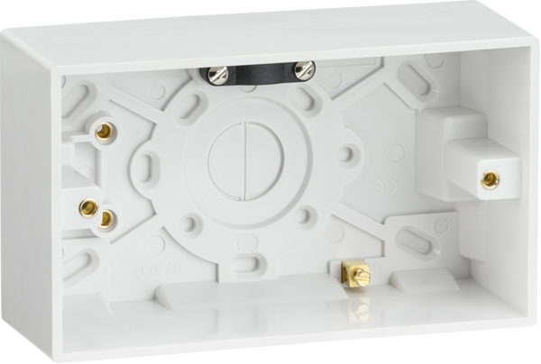 Knightsbridge MLA SN1600 Double 47mm  Pattress Box with Earth Terminal