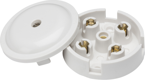 Knightsbridge MLA SN8400 5A Junction Box 4-Terminal - White (59mm)