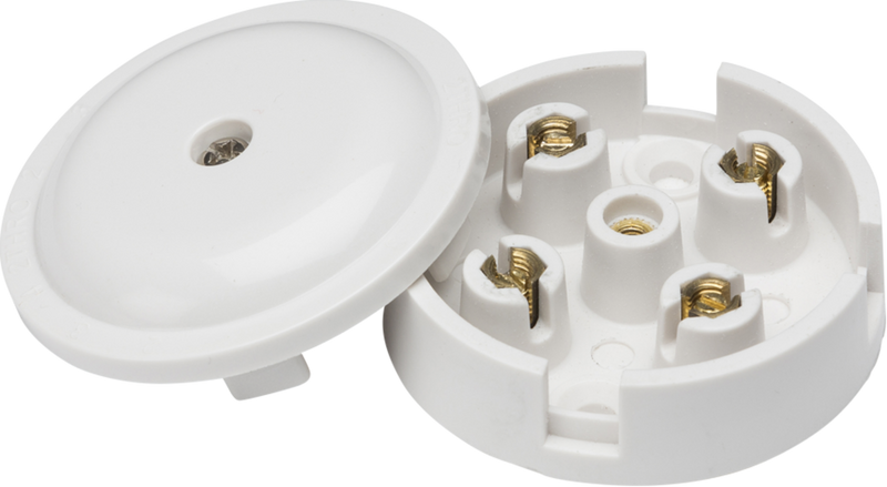 Mla Terminal Knightsbridge MLA SN8400 5A Junction Box 4-Terminal - White (59mm)