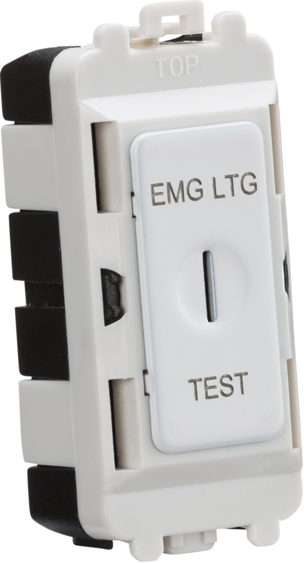 Knightsbridge MLA GDM007MW 20AX 2 way SP key module (marked EMG LTG TEST) - matt white