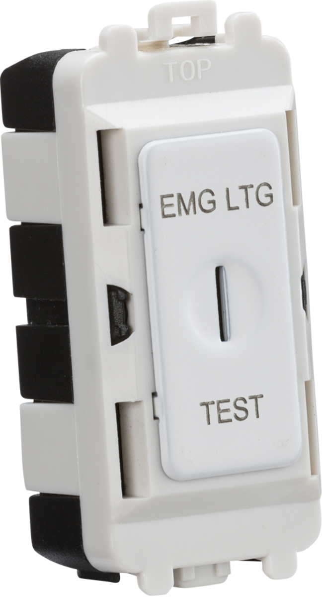 Knightsbridge MLA GDM007MW 20AX 2 way SP key module (marked EMG LTG TEST) - matt white