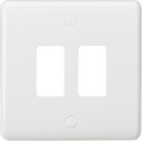 Knightsbridge MLA CUG2 Curved edge 2G grid faceplate