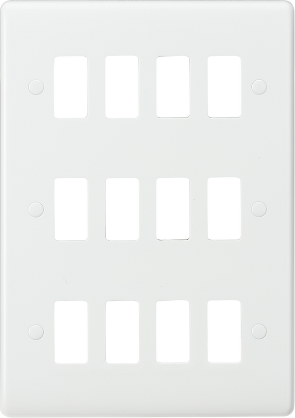 Knightsbridge MLA CUG12 Curved edge 12G grid faceplate