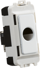 Knightsbridge MLA GDM012MW Flex outlet module (up to 10mm) - matt white