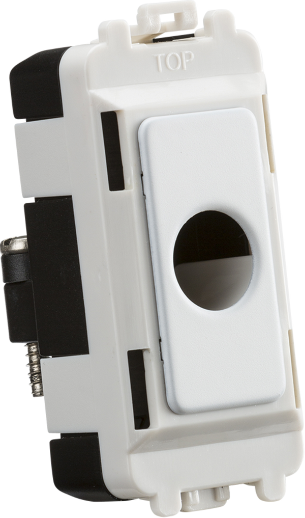 Knightsbridge MLA GDM012MW Flex outlet module (up to 10mm) - matt white