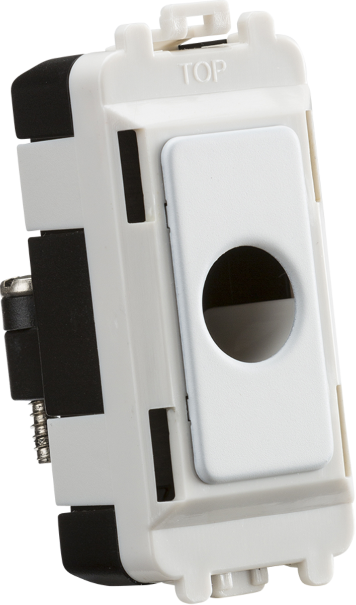 Knightsbridge MLA GDM012MW Flex outlet module (up to 10mm) - matt white