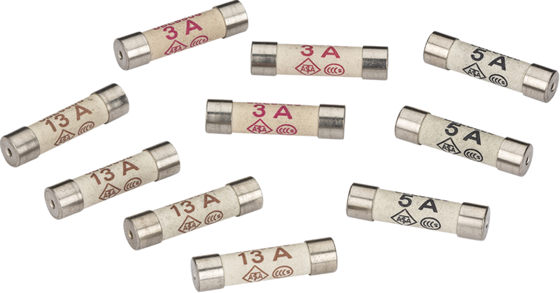 Knightsbridge MLA SNMIXEDFUSE Mixed Fuses (3 x 3A, 3 x 5A & 4 x 13A)